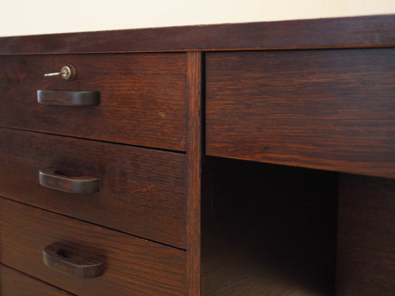 Image 1 of Schreibtisch aus Eiche, dänisches Design, 1970er Jahre, hergestellt in Dänemark
