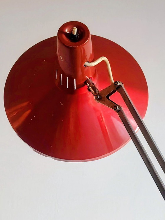 Image 1 of Terry Hala architectural industrial  table lamp. by H. Busquet for Hala,