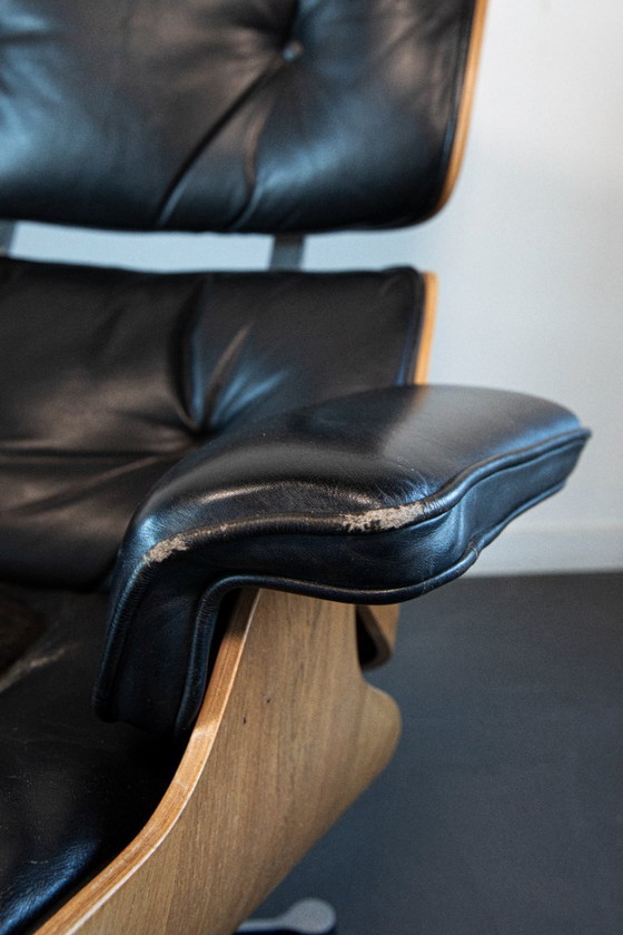 Image 1 of Eames Lounge Chair met bijpassende Ottoman (set)