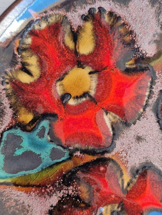 Image 1 of Piatto da parete.Decorativo floreale.Ruscha.Germania