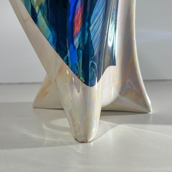 Vase sculptural en céramique irisée, années 1960-1970 – Ceramic (photo 13 of 14)