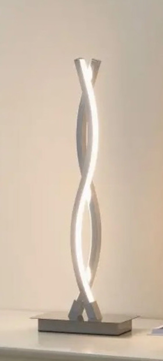 Image 1 of Lámpara de mesa EGLO Lasana 2 - 2 luces - Cromo - Blanco.