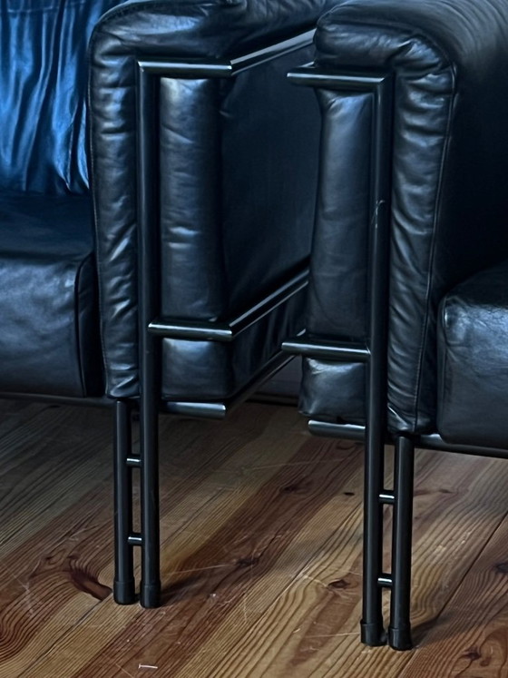 Set di 2 poltrone a cubo vintage in pelle – Stile KEBE / Bauhaus (photo 5 of 13)