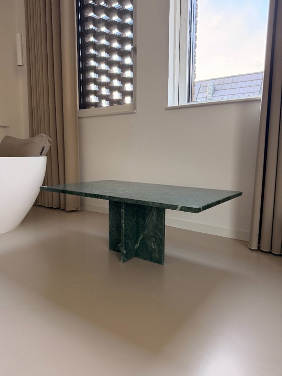 Image 1 of marmeren salontafel - marmer tafel - groen marmer