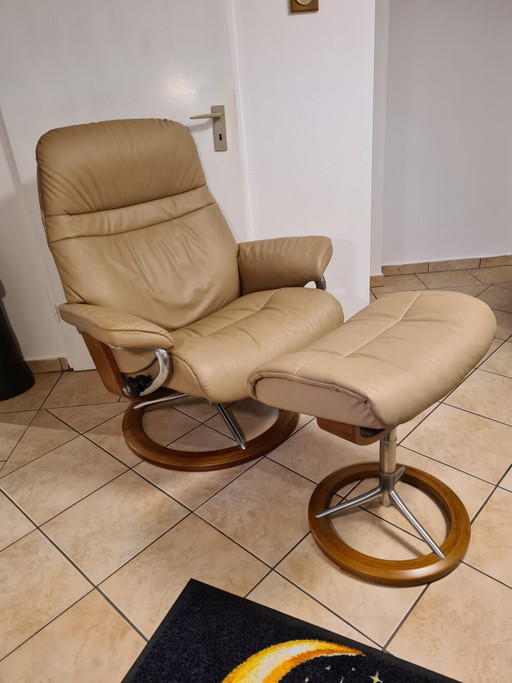 Stressless Relaxsessel Sunrise (L) Ledersessel Signature Neu