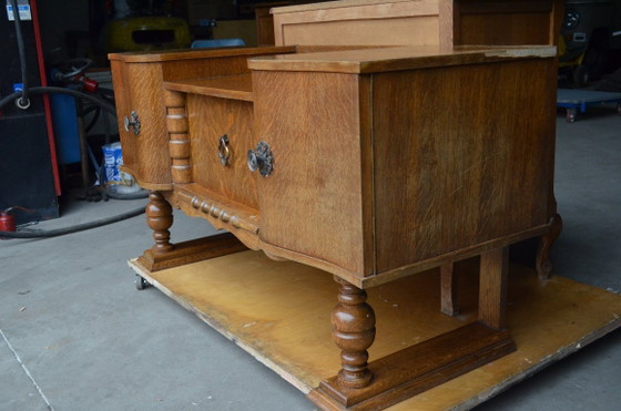 Petite Commode Vintage (années 70/80) – Buffet bas, Metal, Wood (photo 3 of 5)
