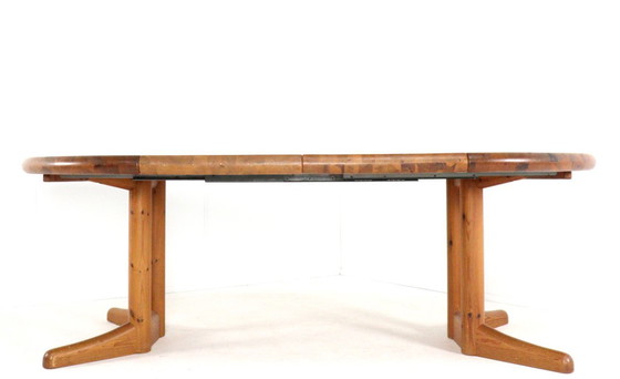 Image 1 of Vamdrup pine ronde 2x verlengbare eettafel 'Idom' vintage Deens