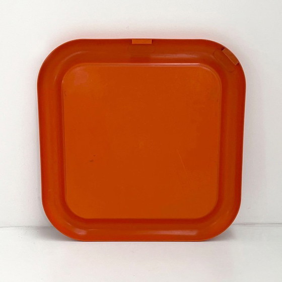 Image 1 of Orange Delfo Mirror by Sergio Mazza for Artemide, 1970s