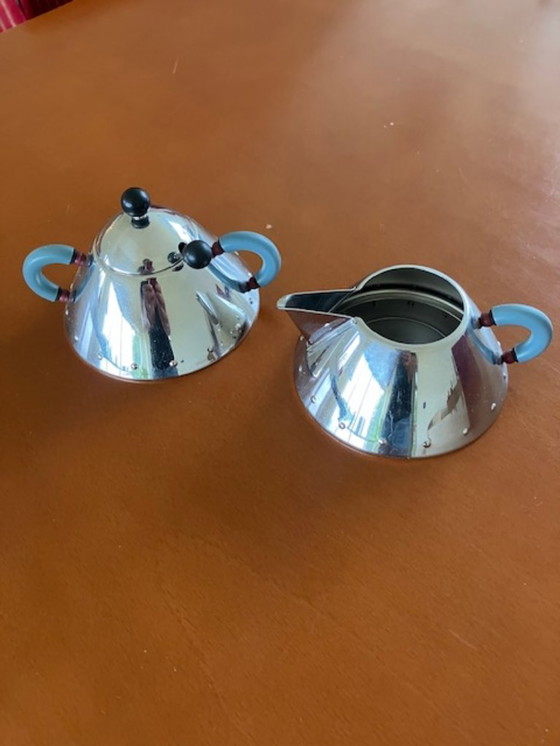 Image 1 of Jarra para nata y azucarero Alessi con cuchara