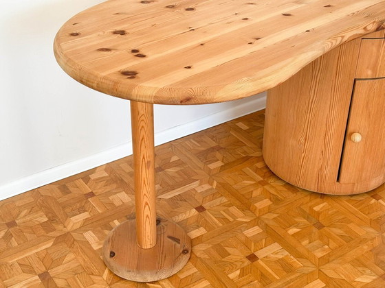 Image 1 of Kidney-shaped design desk by C. F. Christensen Silkeborg, Denmark 1970
