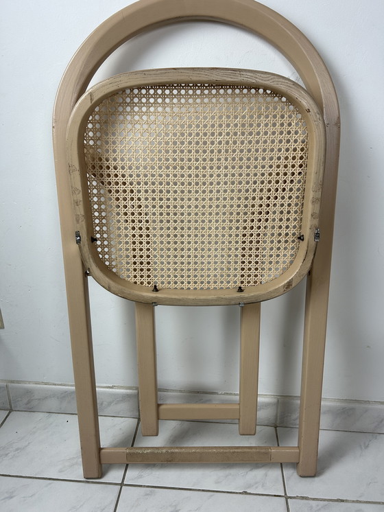 Image 1 of 6x Sedia pieghevole italiana Gigi Sabadin per Crassevig modello Arca