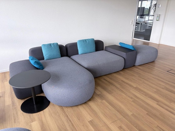 Image 1 of Sofá lounge LaPalma PLUS gris + Mesa LaPalma Brio