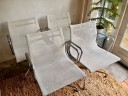 4 x Vitra Eames EA108 weiße Netweave, drehbar