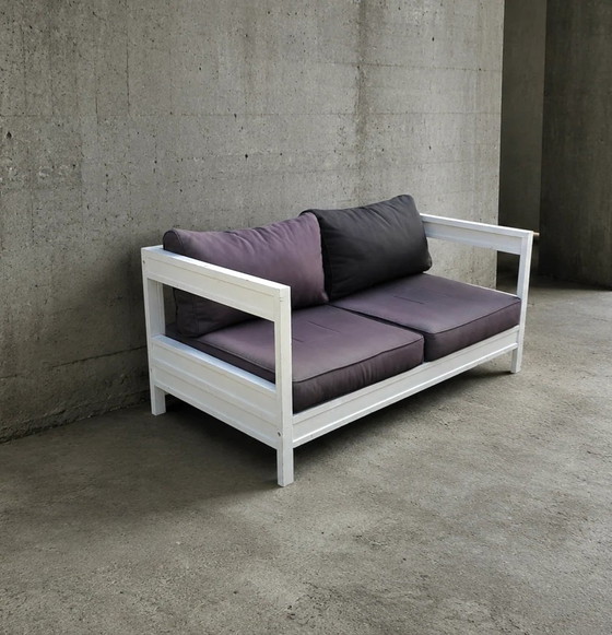 Jan des Bouvrie Collection Loungesessel, Innen/Außen, mit Kissen / Passender Zweisitzer / Für Praxis, 1980er (photo 2 of 8)
