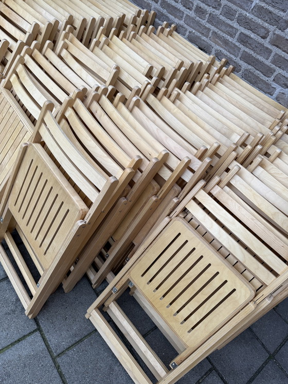Image 1 of 100x beech wood folding chair