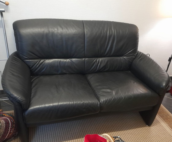Sofa – W. Schillig, 2 Sitzer Sofas, Leder (photo 2 of 8)