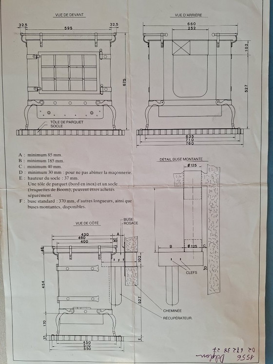 Kohleofen mit Sockel und Kohleeimer – rydes style, Dekorative Objekte, Cast Iron, Glass (photo 5 of 5)