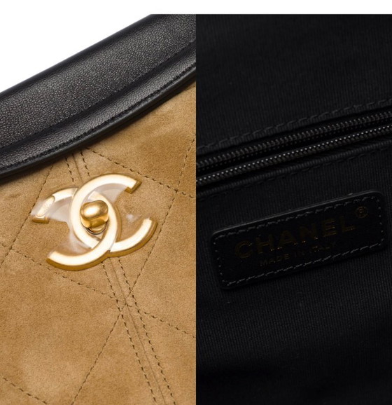 Image 1 of Sac CHANEL en Suède Beige - 103487