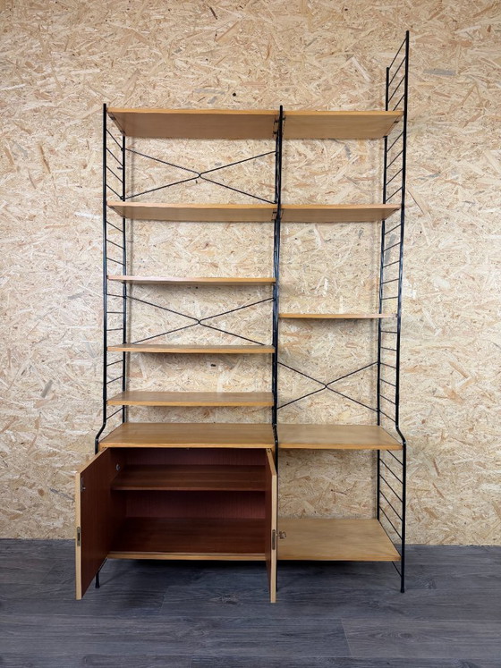 Jaren 60 70 Essen Wandrek Wall Unit Van WHB Duitsland Mid Century – Metal, Wood (photo 15 of 18)