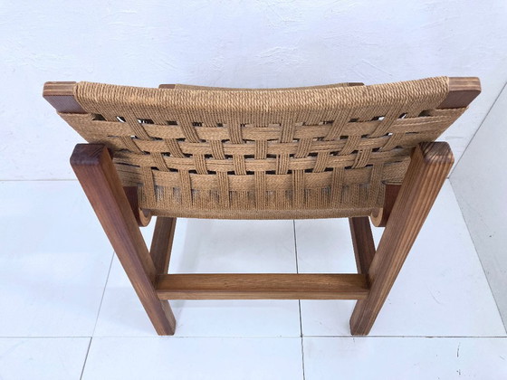 Image 1 of Sedia danese in legno di pino con rivestimento di Vagn M. Fuglsang, design anni '60-'70