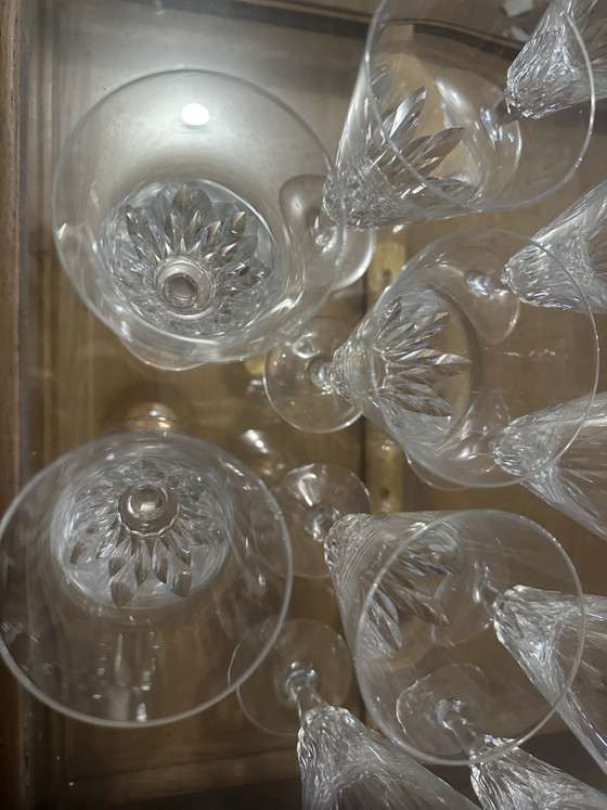 12 champagneglazen - Baccarat kristal, Carcassonne patroon - Uitstekende staat – Glazen & Karaffen, Crystal (photo 4 of 12)