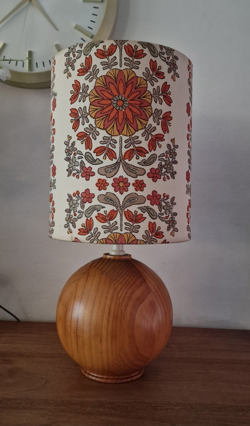 Vintage tafellamp mid century design teak