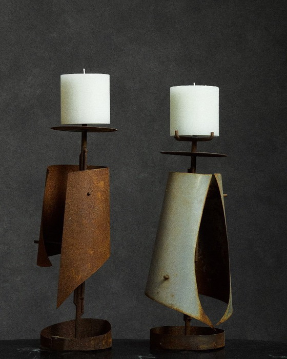 Image 1 of coppia di lampadari in ferro