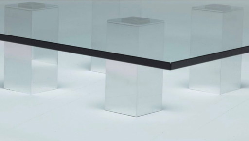 Prachtige Salon Tafel – salontafels, Aluminium, Glass (photo 2 of 12)
