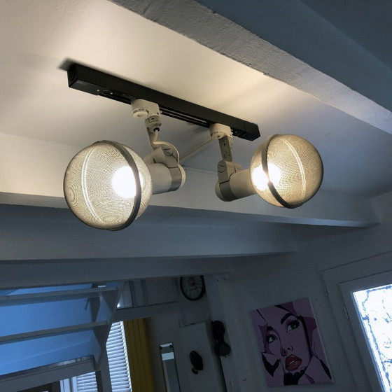 Image 1 of Vintage Ceiling Rail Fixture - Micro Pin Spots - Roger Tallon - Erco - 1975