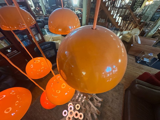 Image 1 of Vintage "flowerpot" chandelier by Verner Panton for Louis Poulsen, 1960s