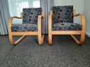 2 fauteuils Alvar Aalto 402