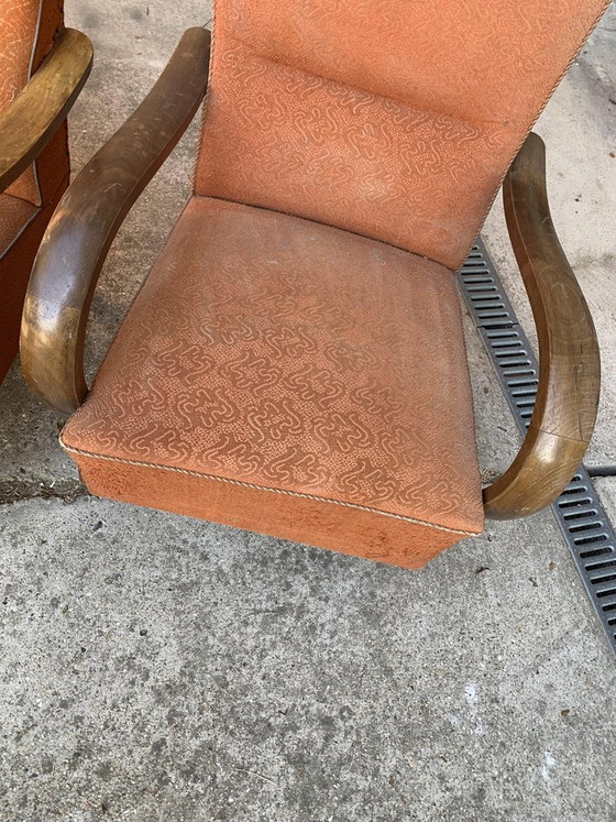 Art Deco Sessel, 1930er Jahre, 4er Set (photo 7 of 7)