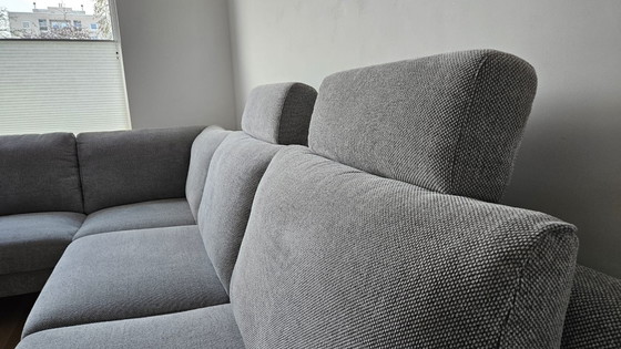 Image 1 of Beautiful light gray corner sofa from Montel (1.5 years old)