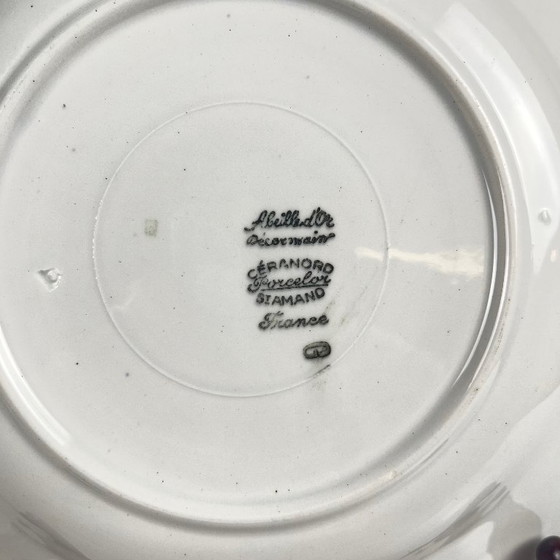 Image 1 of Set aus 6 halbtiefen Tellern, Dekor „Goldene Biene“, St. Amand, 20. Jahrhundert