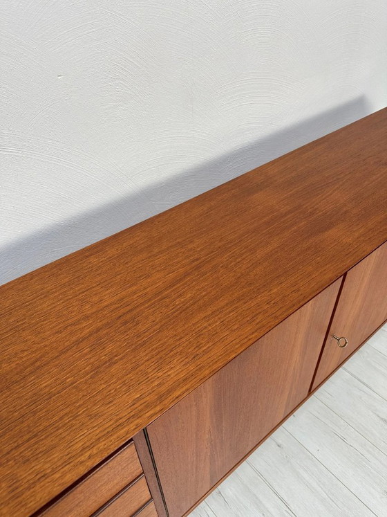 Image 1 of Vintage Large Teak Sideboard, Mid-Century Modern Scandinavian Design, 1960s