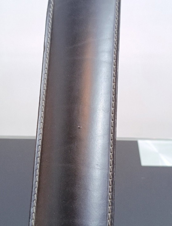 Image 1 of Cobra Leather Desk Lamp by Traso Milano 1988