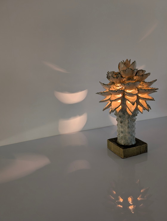 Image 1 of Lichtsculptuur van geglazuurd keramiek door Birthe Aksby, Denemarken, jaren 1970