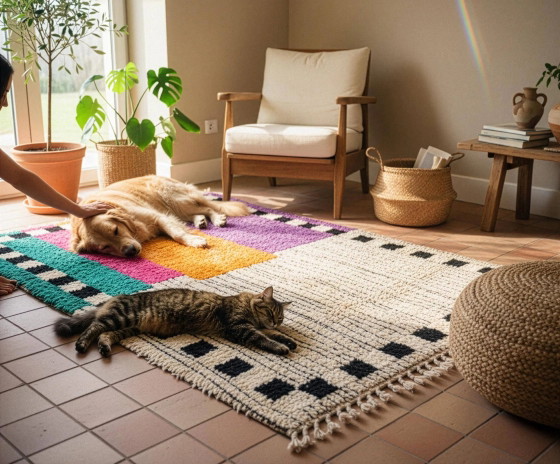 Alfombra bereber única hecha a mano 3x2 m – Wool (photo 2 of 10)