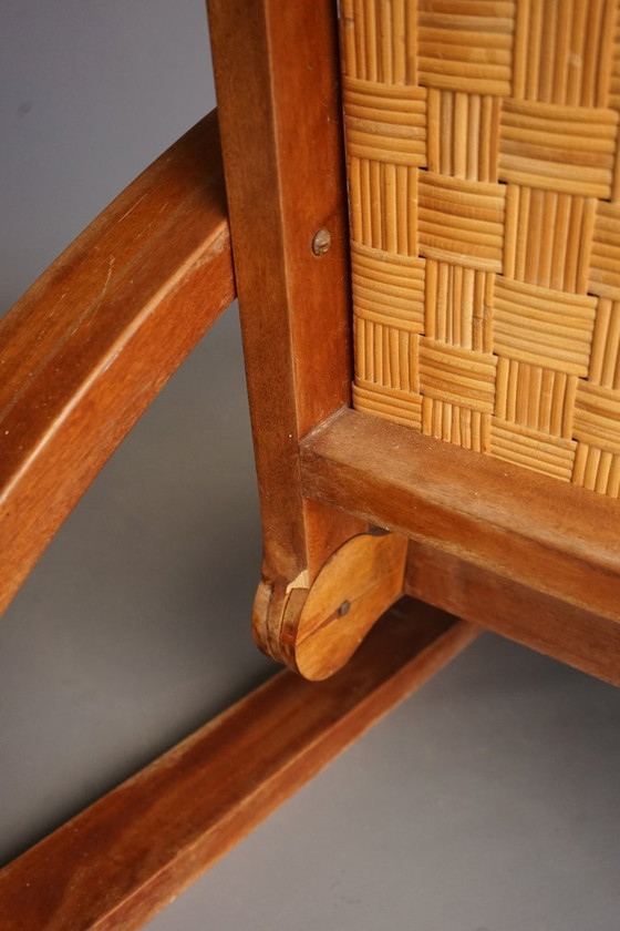 Image 1 of Vintage Lounge Chair and Ottoman by Francis Jourdain, 1920s