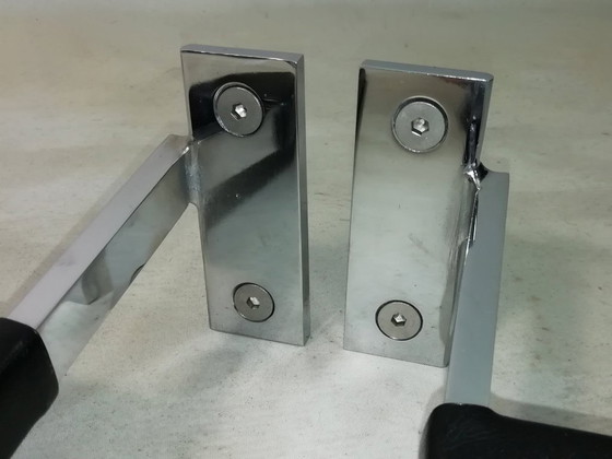 Image 1 of 1x Set di braccioli per poltrona in pelle GIRSBERGER 1600 LOUNGE CHAIR anni '60 pezzo di ricambio