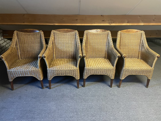 Image 1 of 4 poltrone Rotan vintage