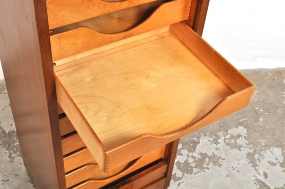 Image 1 of Vintage eiken roldeurkast / archiefkast