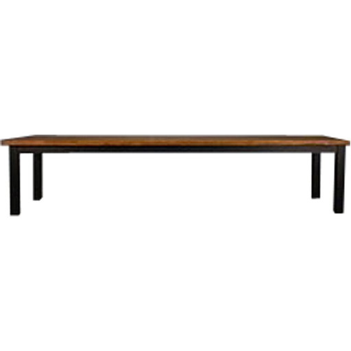 Vintage table in brushed spruce