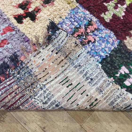 Image 1 of Patchwork Berber Rug – Patchwork Berber Carpet | Moroccan Handmade Rug | 213 × 130 cm