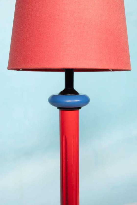 Image 1 of Memphis table lamp 1980s, minimalist table lamp colors