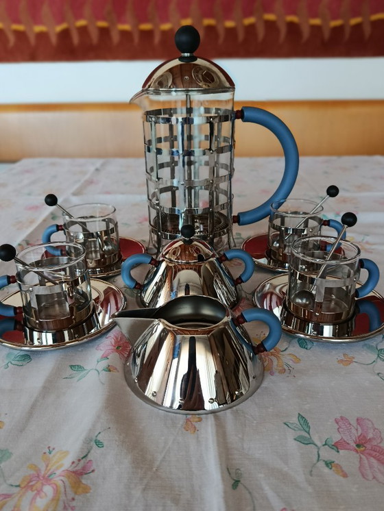 Image 1 of Alessi coffee set, tray and four mugs