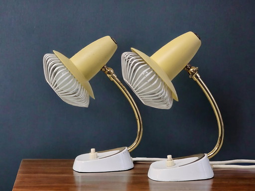 Pair of bedside lamps / table lamps, Robert Pfäffle, 1950s