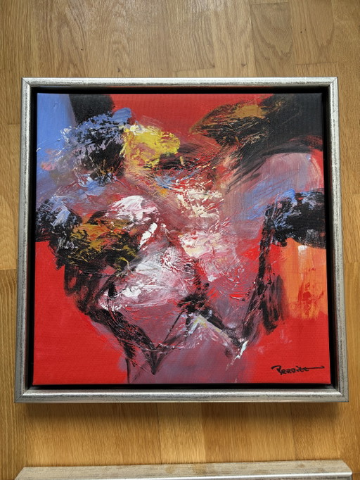 Pittura lirico-astratta, acrilico su tela, artista Pedrite e Smith – schilderijen tekeningen, Wood, Canvas (photo 2 of 10)