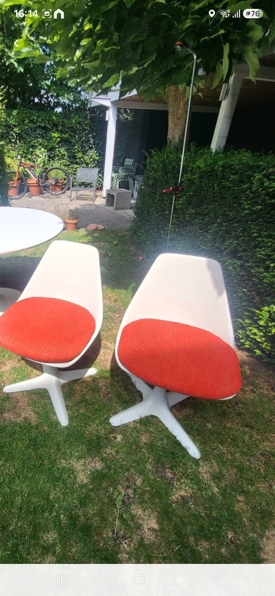 2 Arkana draaistoelen – Plastic, Metal (photo 4 of 6)