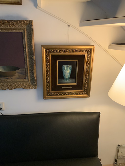 Vecchio vaso di vetro